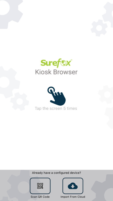 Emulate iPhone app SureFox Kiosk Browser using MyAndroid
