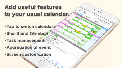 Emulate iPhone app Surely - Shorthand TabCalendar using MyAndroid
