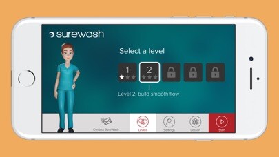 Emulate iPhone app SureWash Hand Hygiene Pro using MyAndroid