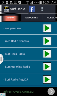 Emulate Android APK Surf Radio