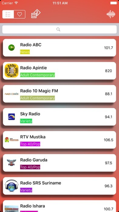Emulate iPhone app Suriname Radio Live Player (Dutch / Paramaribo) using MyAndroid