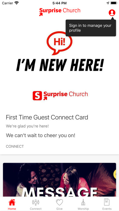 Emulate iPhone app Surprise Church Bismarck using MyAndroid Emulate iPhone app Surprise Church Bismarck using MyAndroid