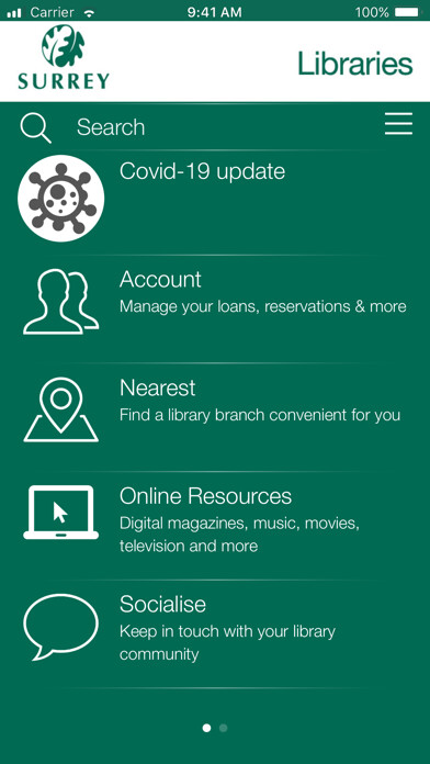 Emulate iPhone app Surrey Libraries App using MyAndroid Emulate iPhone app Surrey Libraries App using MyAndroid