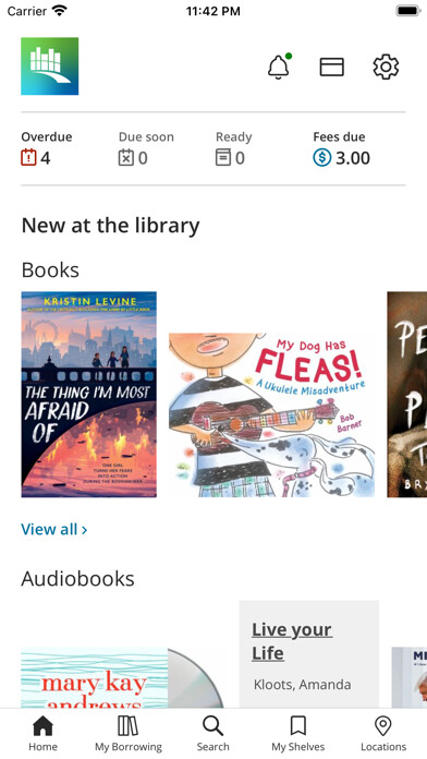 Emulate iPhone app Surrey Libraries using MyAndroid