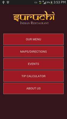 Emulate Android APK Suruchi Indian Restaurant Emulate Android APK Suruchi Indian Restaurant