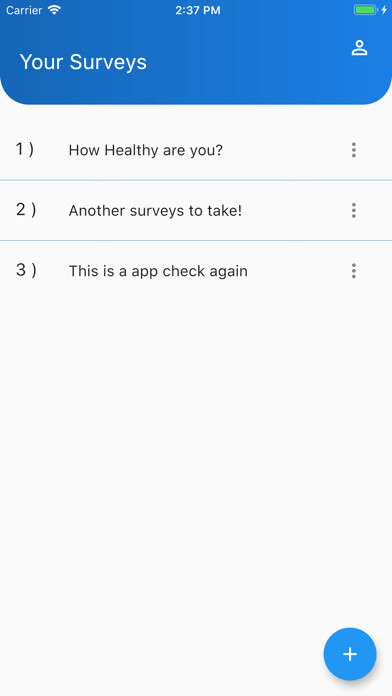 Emulate iPhone app Survey Zulu using MyAndroid