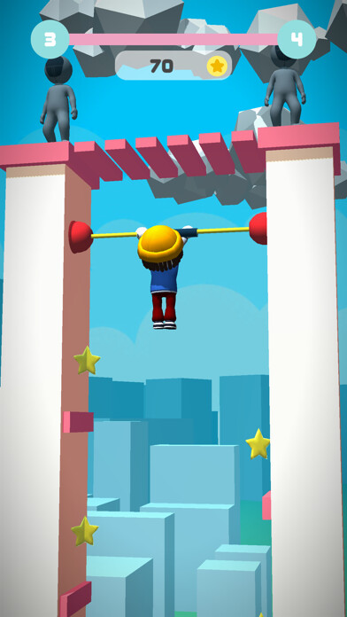 Emulate iPhone app Survival Fall Game using MyAndroid