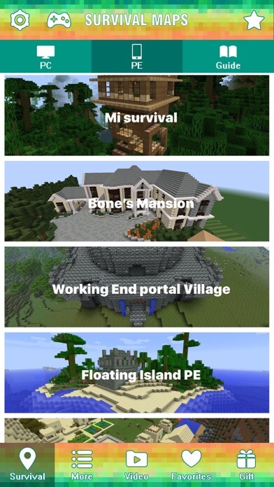 Emulate iPhone app Survival Maps Guide for Minecraft Pocket Edition using MyAndroid Emulate iPhone app Survival Maps Guide for Minecraft Pocket Edition using MyAndroid