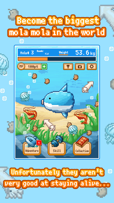 Emulate iPhone app Survive! Mola Mola! using MyAndroid
