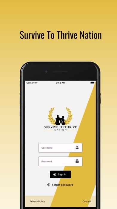 Emulate iPhone app Survive To Thrive Nation App using MyAndroid Emulate iPhone app Survive To Thrive Nation App using MyAndroid