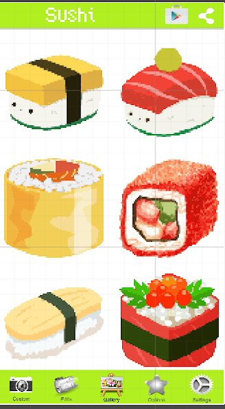 Run android online APK Sushi Bar Color By Number Sushi Rolls from MyAndroid or emulate Sushi Bar Color By Number Sushi Rolls using MyAndroid Run android online APK Sushi Bar Color By Number Sushi Rolls from MyAndroid or emulate Sushi Bar Color By Number Sushi Rolls using MyAndroid