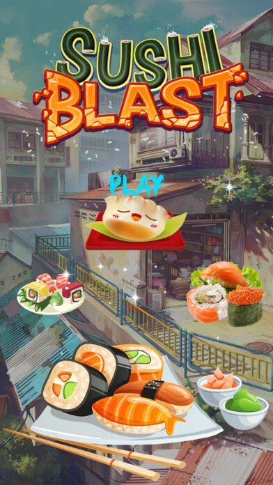 Emulate iPhone app Sushi Blast - The New Match 3 Game using MyAndroid
