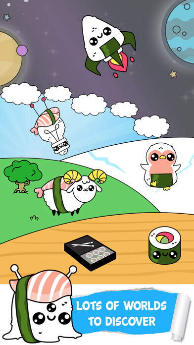 Emulate iPhone app Sushi Evolution Food Clicker using MyAndroid