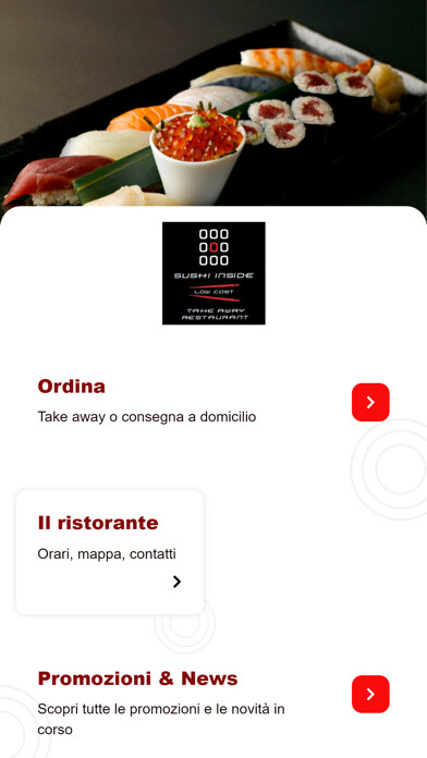 Emulate iPhone app Sushi Inside Genova Nervi using MyAndroid Emulate iPhone app Sushi Inside Genova Nervi using MyAndroid