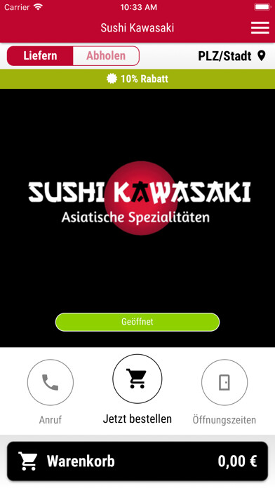 Emulate iPhone app Sushi Kawasaki using MyAndroid Emulate iPhone app Sushi Kawasaki using MyAndroid