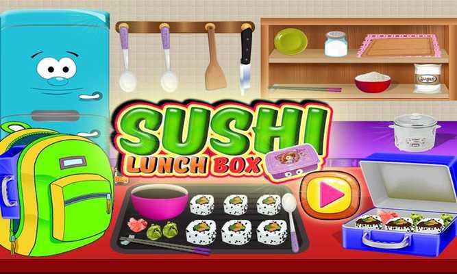 Emulate Android APK Sushi Maker Lunch Box- Japanese Cooking Mania Game