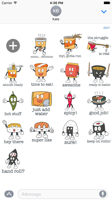 Emulate iPhone app Sushi Ramen - MYOSE - Make Your Own Sticker Emoji using MyAndroid Emulate iPhone app Sushi Ramen - MYOSE - Make Your Own Sticker Emoji using MyAndroid