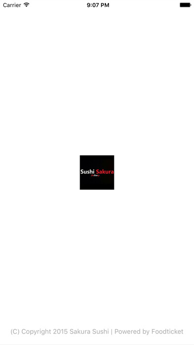 Emulate iPhone app Sushi Sakura Delivery using MyAndroid