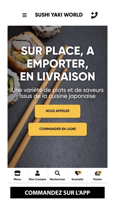 Emulate iPhone app SUSHI YAKI WORLD ELBEUF using MyAndroid Emulate iPhone app SUSHI YAKI WORLD ELBEUF using MyAndroid