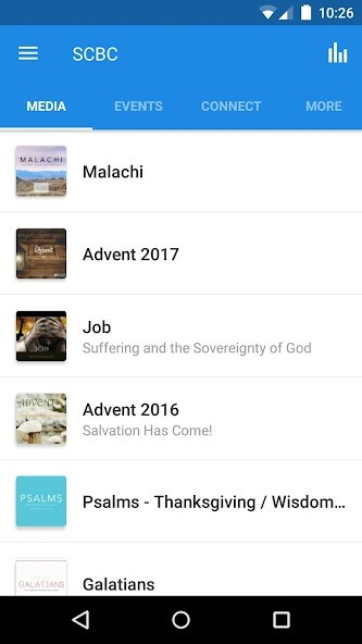 Emulate Android APK Sussex County Bible Church