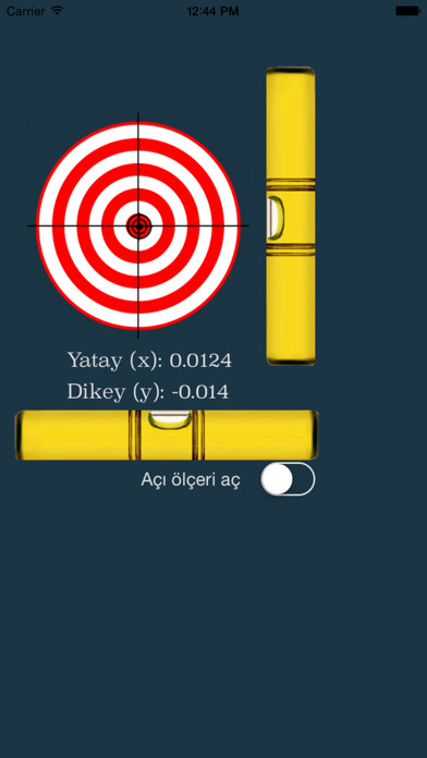 Emulate iPhone app Su Terazisi / Spirit Level using MyAndroid
