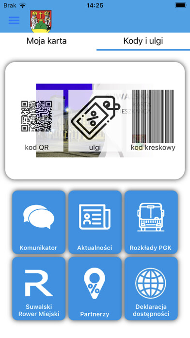 Emulate iPhone app Suwalska Karta Mieszkańca using MyAndroid