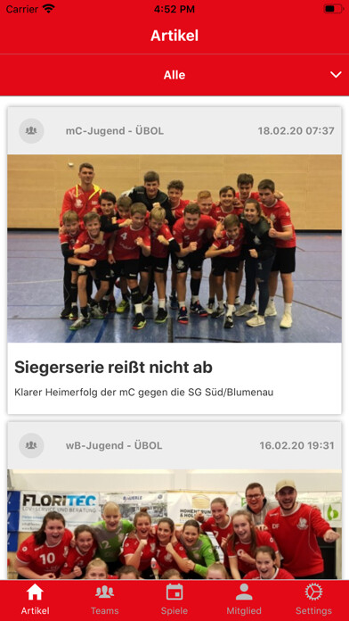 Emulate iPhone app SV Anzing Handball using MyAndroid Emulate iPhone app SV Anzing Handball using MyAndroid