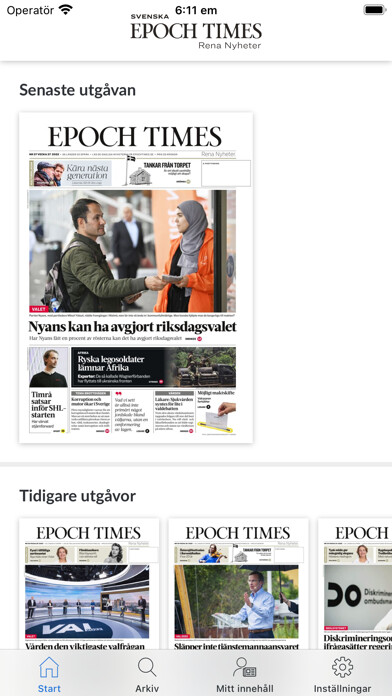 Emulate iPhone app Svenska Epoch Times e-tidning using MyAndroid Emulate iPhone app Svenska Epoch Times e-tidning using MyAndroid