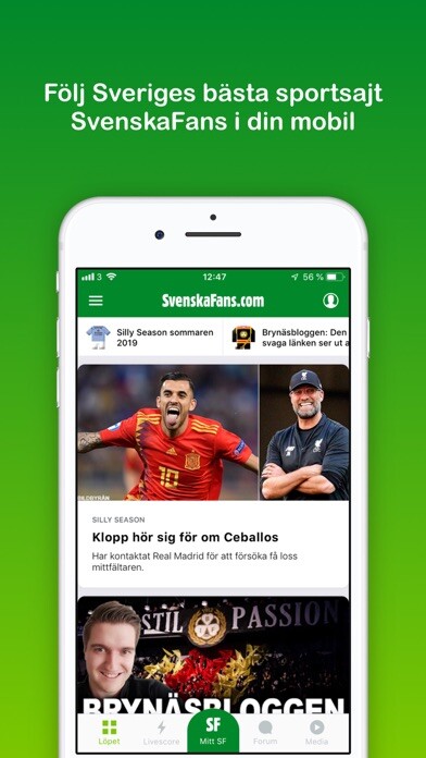 Emulate iPhone app SvenskaFans using MyAndroid Emulate iPhone app SvenskaFans using MyAndroid