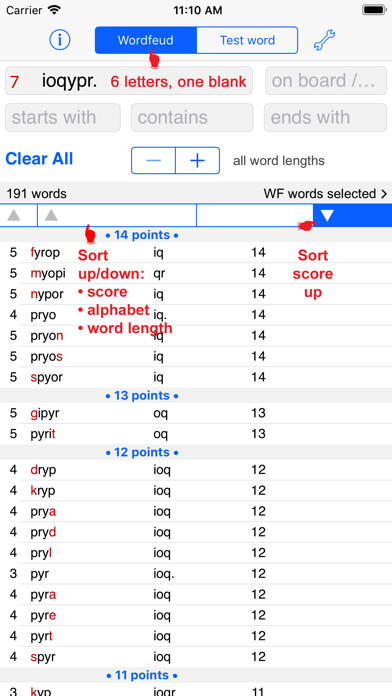 Emulate iPhone app Svenska Words Finder Wordfeud using MyAndroid