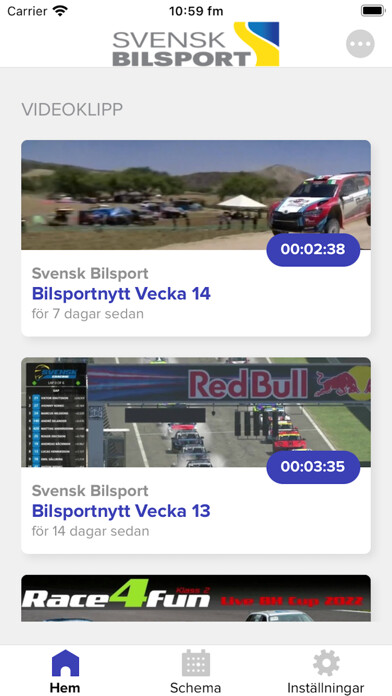 Emulate iPhone app Svensk BilsportTV using MyAndroid Emulate iPhone app Svensk BilsportTV using MyAndroid
