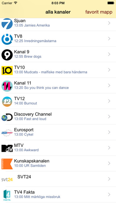 Emulate iPhone app Sveriges TV-program using MyAndroid Emulate iPhone app Sveriges TV-program using MyAndroid