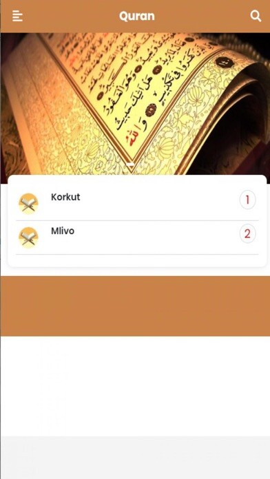 Emulate iPhone app Sveti Kuran using MyAndroid