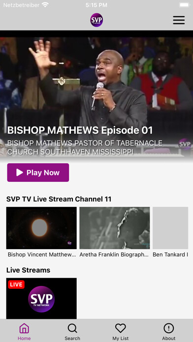 Emulate iPhone app SVP TV using MyAndroid