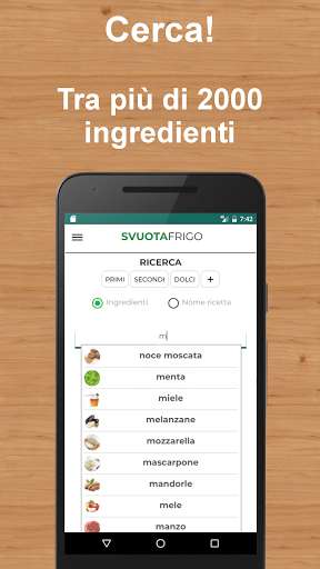 Run android online APK Svuotafrigo - cerca ricette dagli ingredienti from MyAndroid or emulate Svuotafrigo - cerca ricette dagli ingredienti using MyAndroid