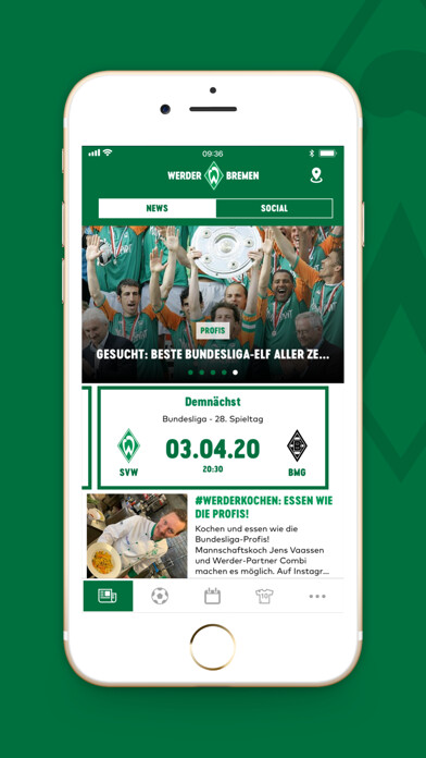 Emulate iPhone app SV Werder Bremen using MyAndroid Emulate iPhone app SV Werder Bremen using MyAndroid