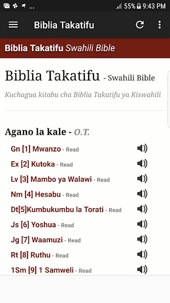 Run android online APK Swahili Bible from MyAndroid or emulate Swahili Bible using MyAndroid