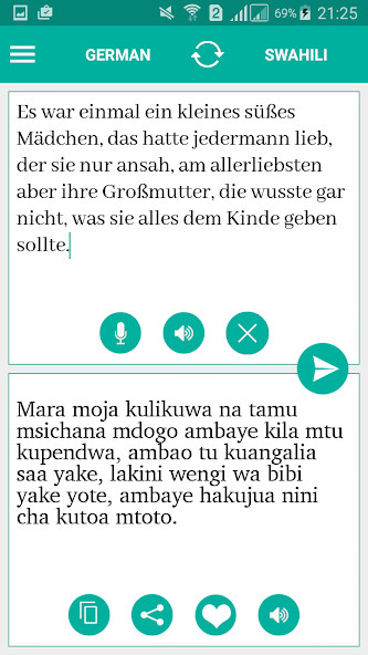 Emulate Android APK Swahili German Translator