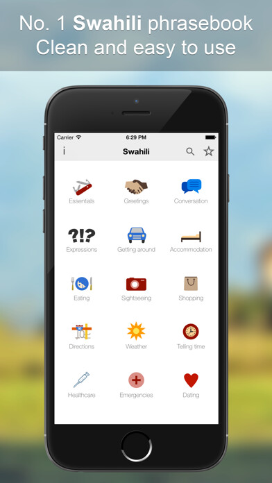 Emulate iPhone app Swahili Phrasebook using MyAndroid Emulate iPhone app Swahili Phrasebook using MyAndroid