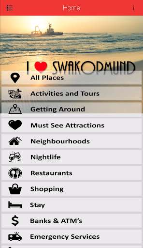 Run android online APK Swakopmund: Official Guide from MyAndroid or emulate Swakopmund: Official Guide using MyAndroid