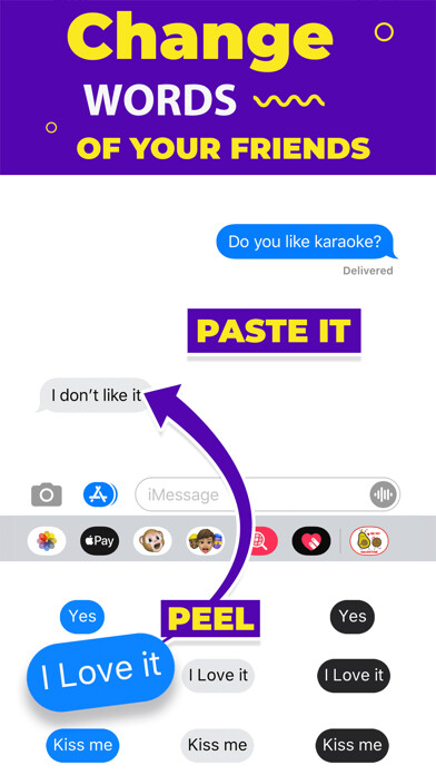 Emulate iPhone app Swapper: Reverse Text Bubbles using MyAndroid