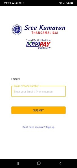 Run android online APK Swarna Dharaa QuiQ Pay from MyAndroid or emulate Swarna Dharaa QuiQ Pay using MyAndroid