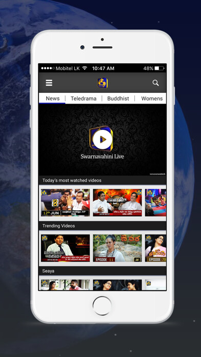 Emulate iPhone app Swarnavahini TV using MyAndroid Emulate iPhone app Swarnavahini TV using MyAndroid