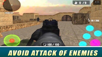 Emulate iPhone app Swat FPS Fire 3D using MyAndroid