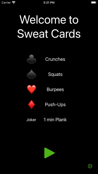 Emulate iPhone app SweatCards using MyAndroid