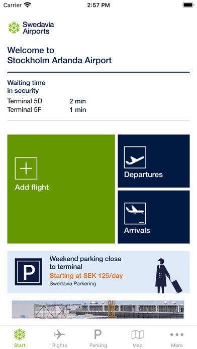 Emulate iPhone app Swedavia Airports using MyAndroid Emulate iPhone app Swedavia Airports using MyAndroid