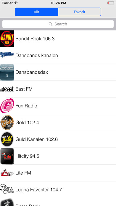 Emulate iPhone app Sweden Radios using MyAndroid Emulate iPhone app Sweden Radios using MyAndroid