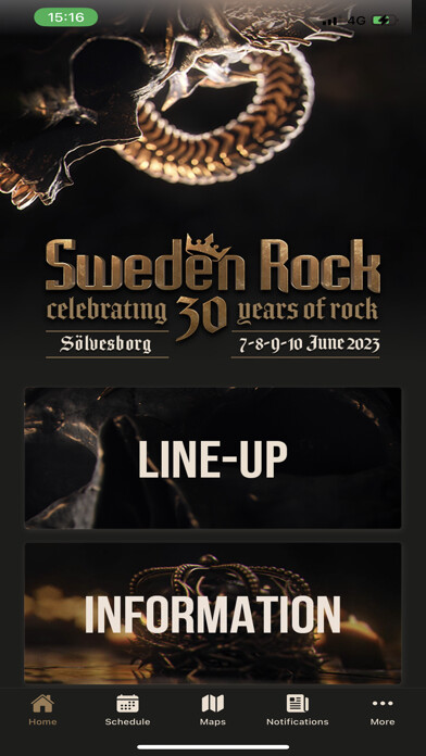 Emulate iPhone app Sweden Rock Festival using MyAndroid Emulate iPhone app Sweden Rock Festival using MyAndroid