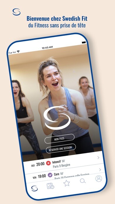 Emulate iPhone app Swedish Fit - Gym Suédoise using MyAndroid
