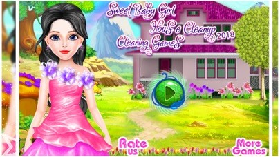 Emulate iPhone app Sweet Baby Girl House Cleaning using MyAndroid
